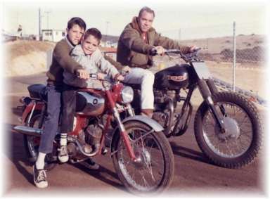 My Dad, my big brother and me in 1967.